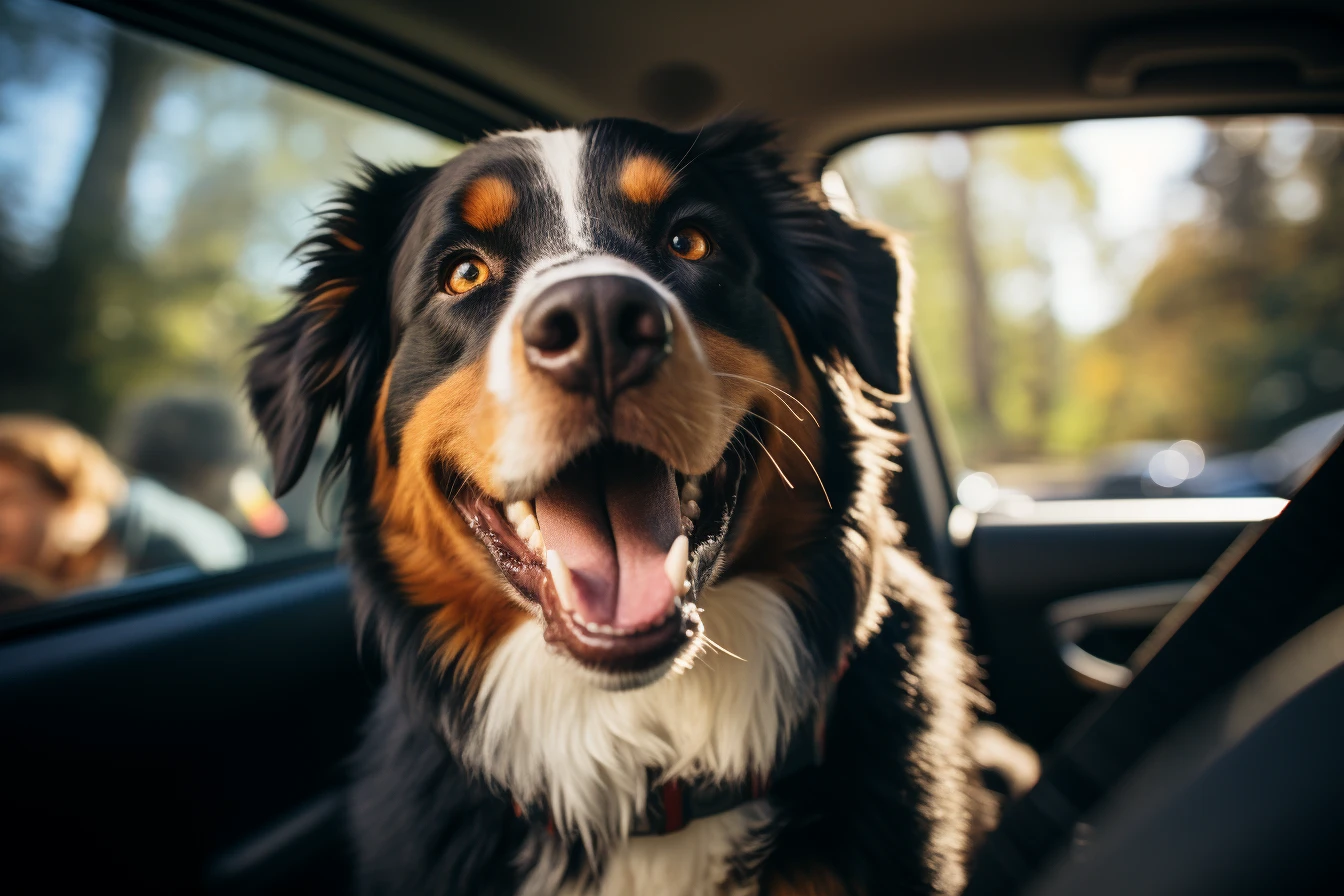 Chrysler Pacifica back seat cover for Bernese Mountain Dogs